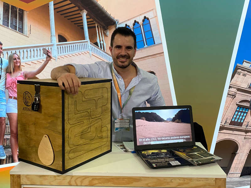 el director de Territorio Escape en la Mostra de turisme de València 2023